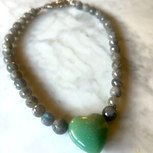 Natural Stone Heart necklace